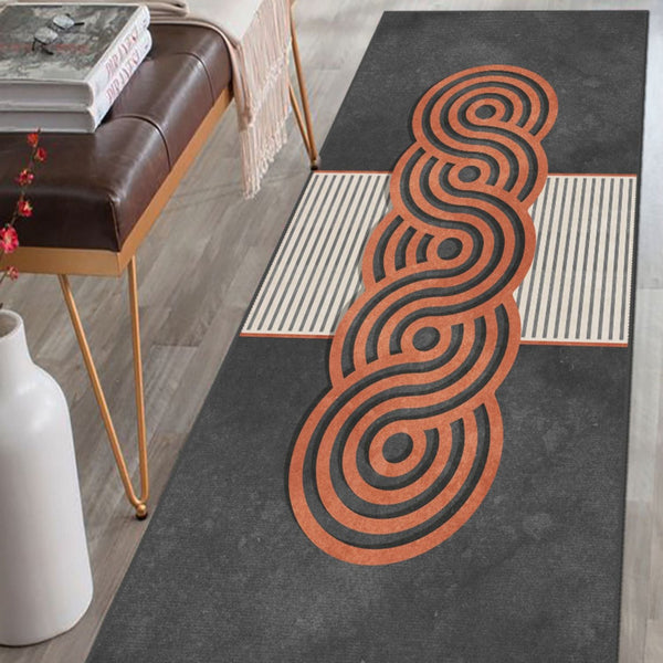 Family-friendly bold modern rug providing a stylish, durable foundation