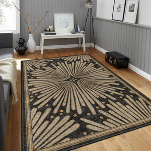 Retro Charcoal Rug