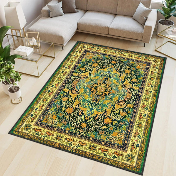Japanese Tatami Rug displayed in a serene living space