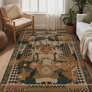 Tribal Jungle Floor Rug
