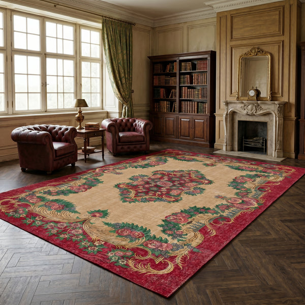 Burgundy Heritage Rug