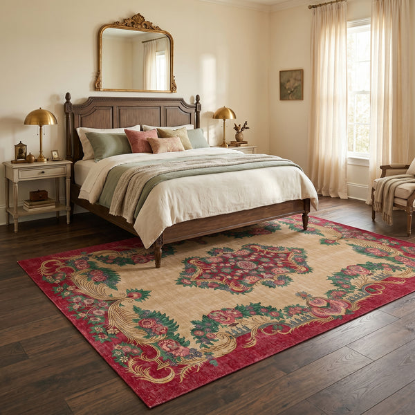 Burgundy Heritage Rug