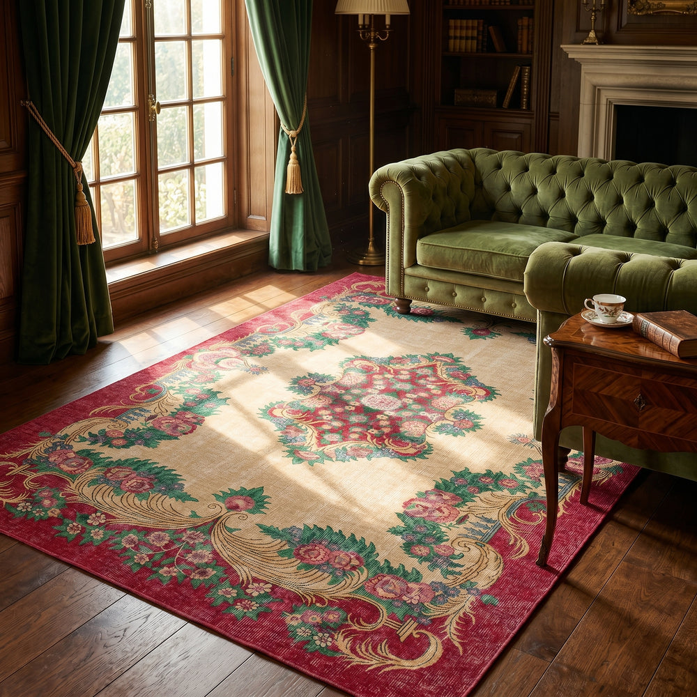 Burgundy Heritage Rug