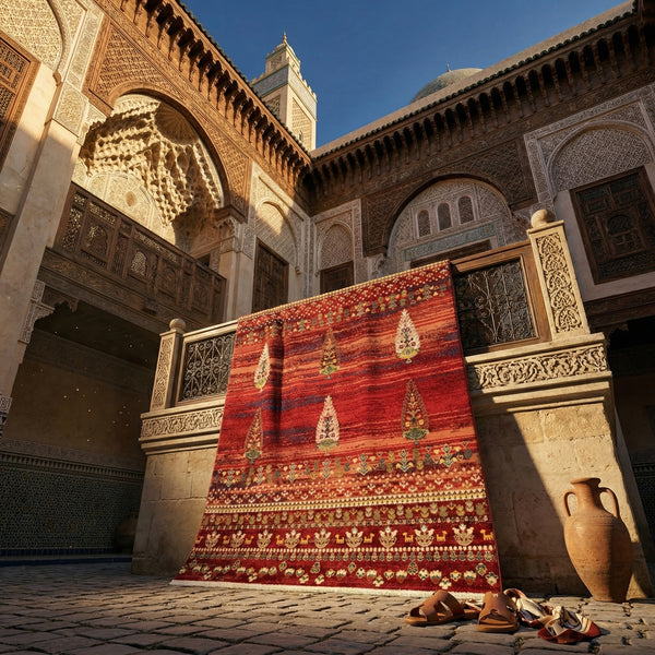 Red Tribal Woven Rug