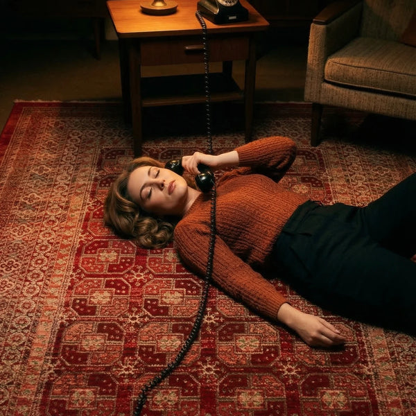 Deep Red Woven Rug