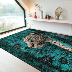 Artistic Leopard Rug