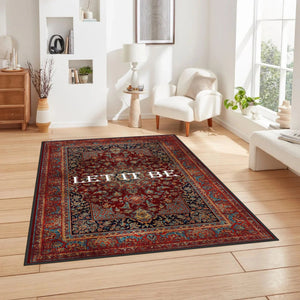 Let it Be - Oriental Art Rug enhancing the decor in a modern home