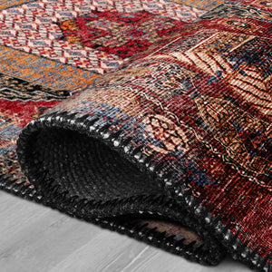 Red Medallion Turkish Rug