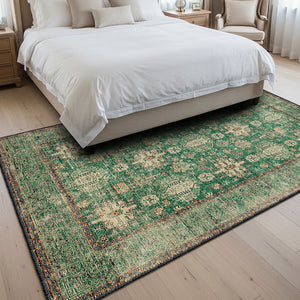 Vintage Emerald Area Rug