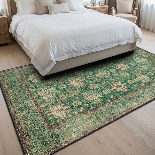 Vintage Emerald Area Rug