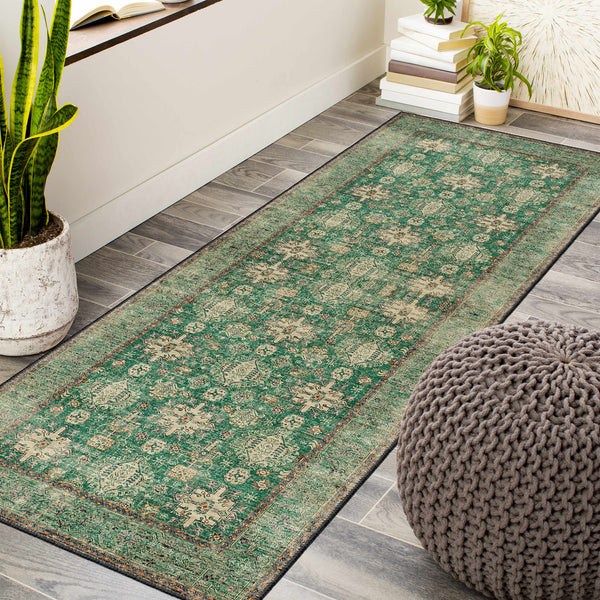 Vintage Emerald Area Rug