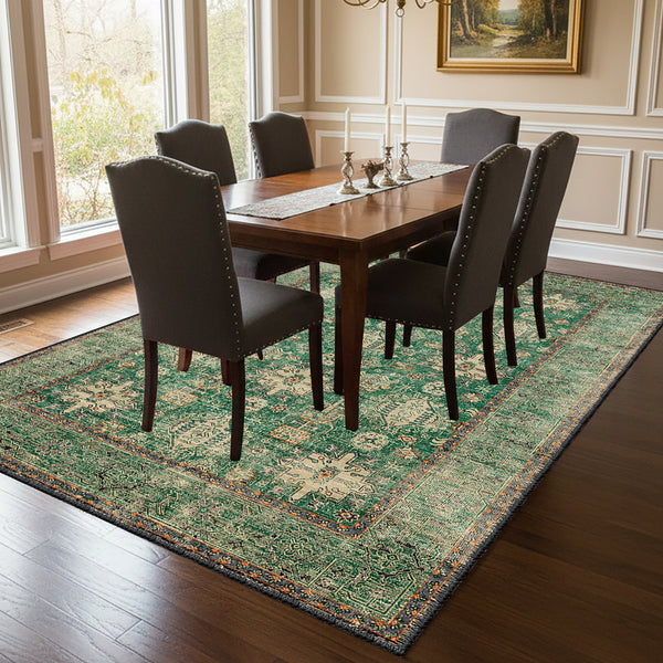 Vintage Emerald Area Rug