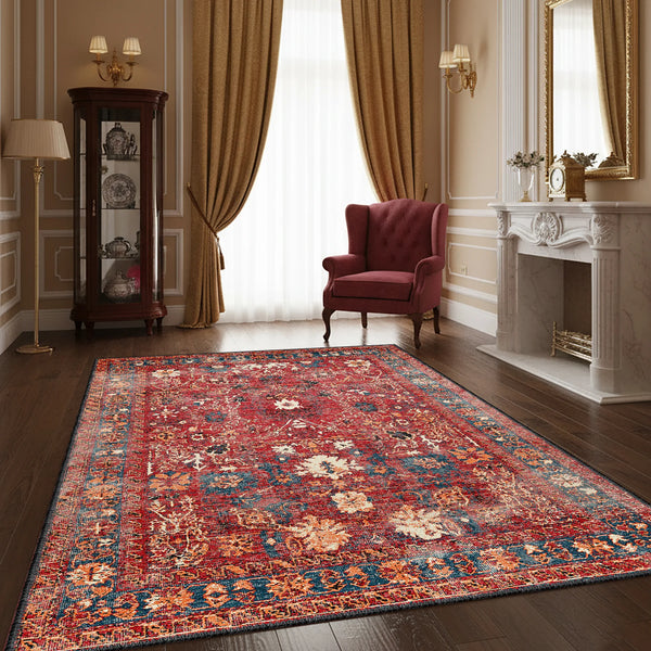 Red Vintage Style Rug