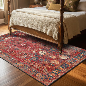 Red Vintage Style Rug