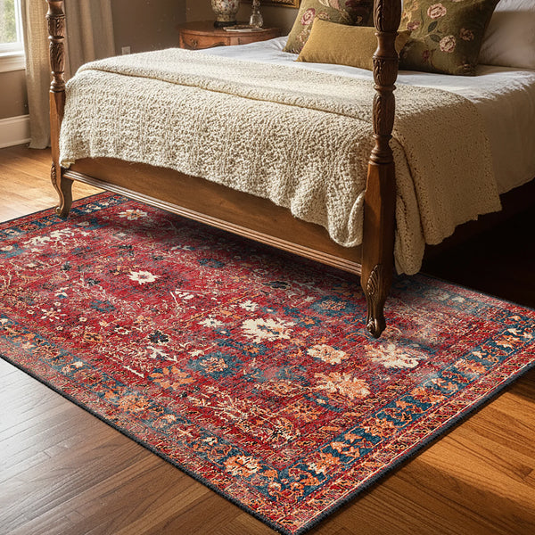 Red Vintage Style Rug