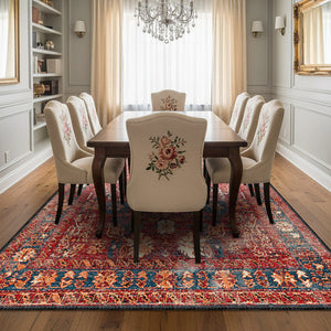 Red Vintage Style Rug