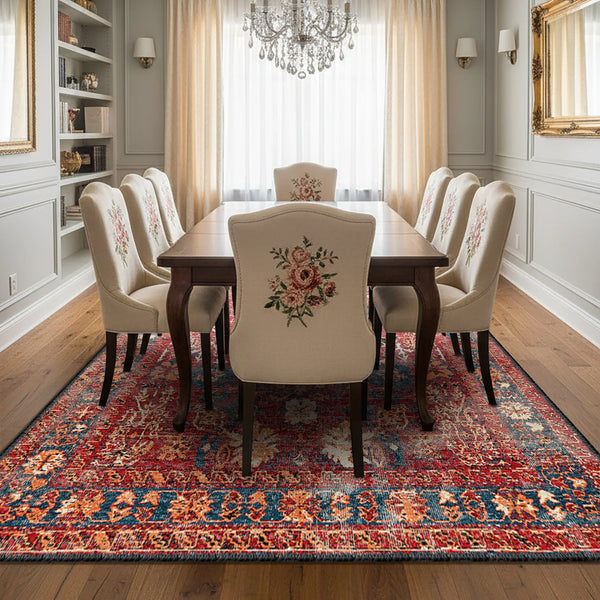 Red Vintage Style Rug