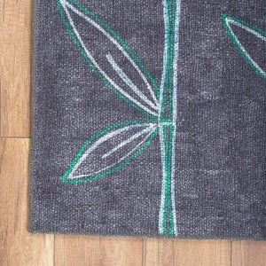 Machine-washable Botanical Bliss Rug, hypoallergenic and family-friendly.