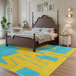 Turquoise Modern Rug
