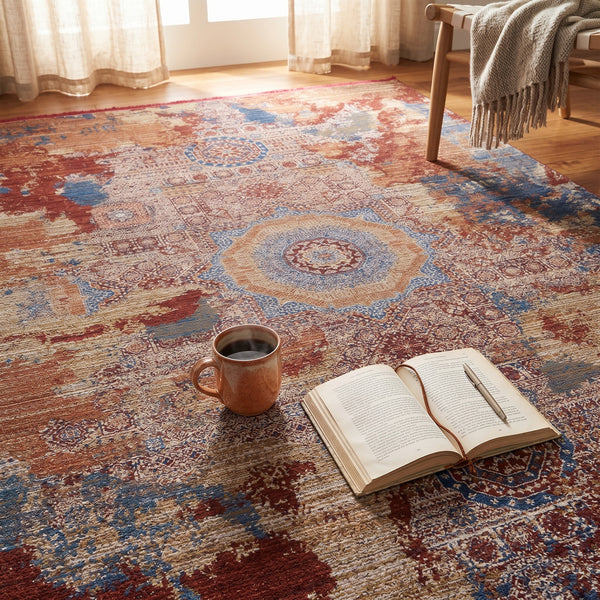 Memluk Distressed Woven Rug