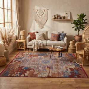 Memluk Distressed Woven Rug