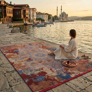 Memluk Distressed Woven Rug