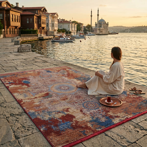 Memluk Distressed Woven Rug