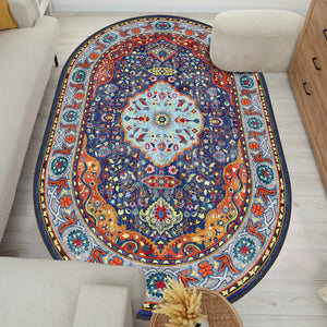 Opulent Persian Carpet with Intricate Patterns and Rich Color Palette, Adds Elegance to Any Space