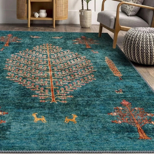 Teal Wilderness Rug