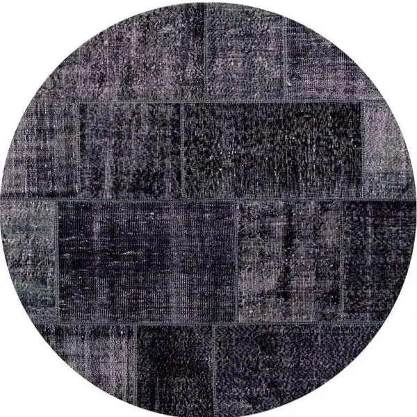 Grey Patchwork Rug