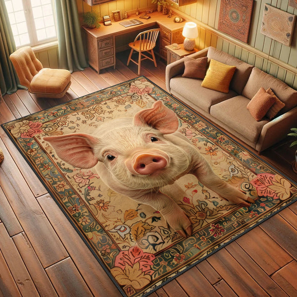 Charming Piglet Rug