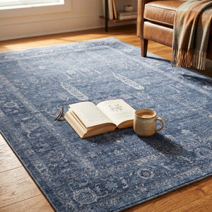 Indigo Tone Woven Rug