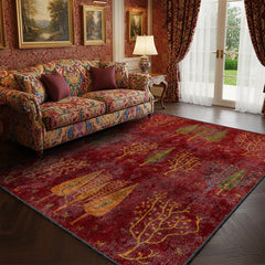 Red Tree of Life Rug - SH 368