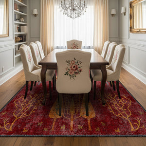 Red Tree of Life Rug - SH 368