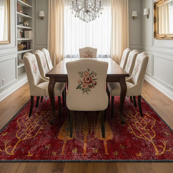 Red Tree of Life Rug - SH 368
