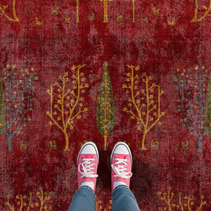 Red Tree of Life Rug - SH 368