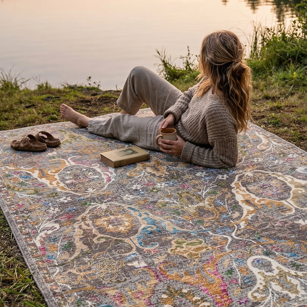 Unique Artistic Woven Rug