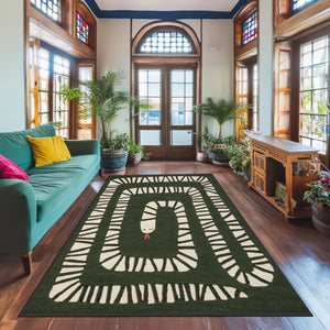 Green Snake Rug