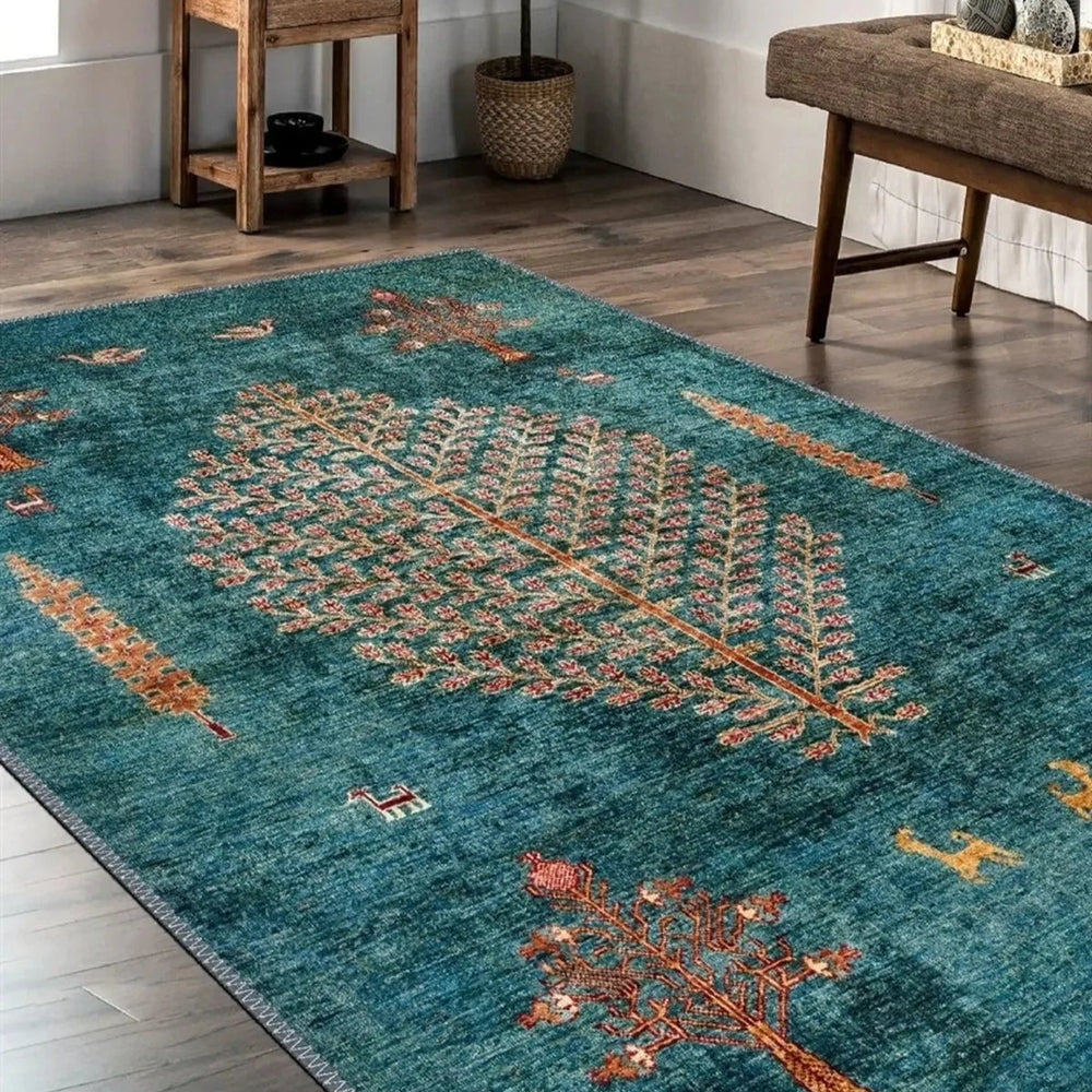 Teal Wilderness Rug