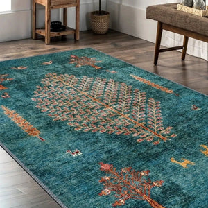 Teal Wilderness Rug