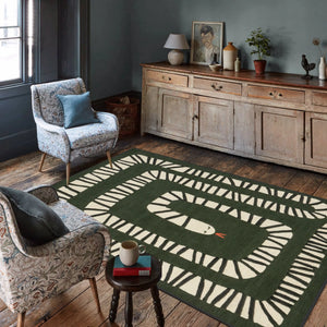 Green Snake Rug