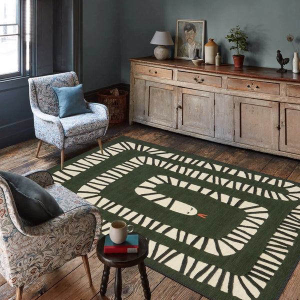 Green Snake Rug