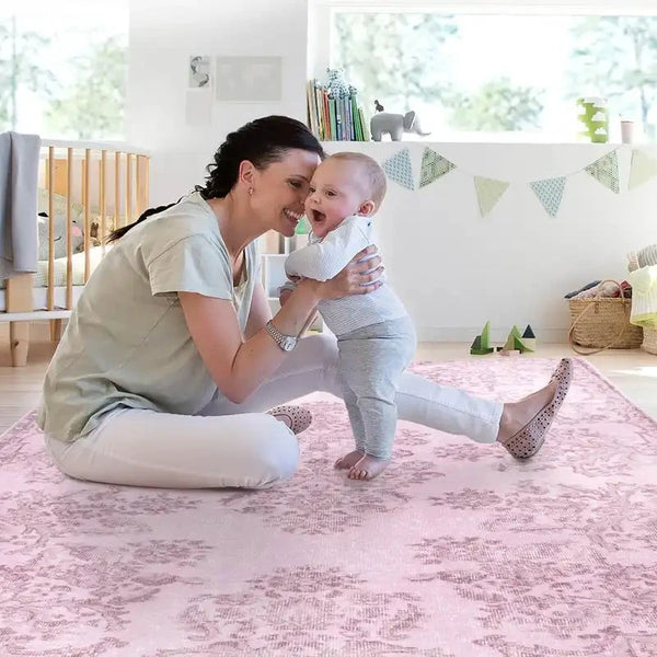 Pink Medallion Rug