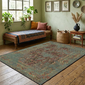 Heritage Style Green Rug