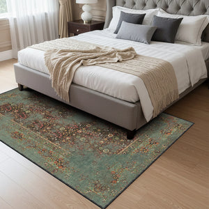 Heritage Style Green Rug