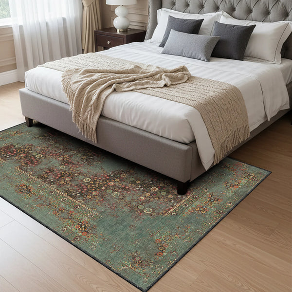 Heritage Style Green Rug