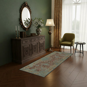 Heritage Style Green Rug