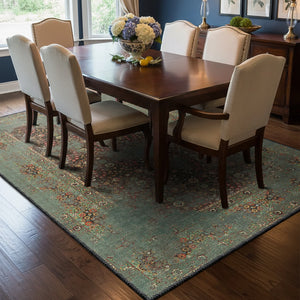 Heritage Style Green Rug