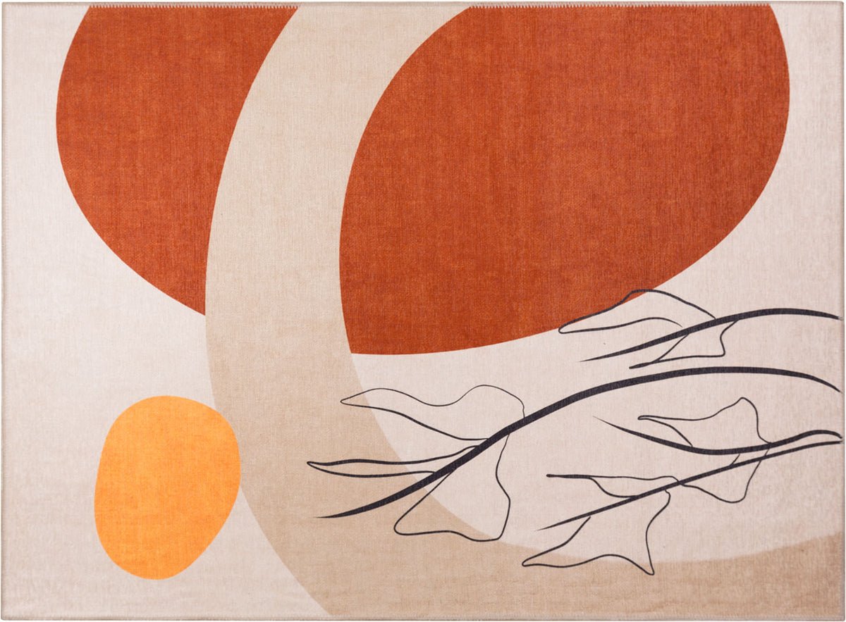 Custom-sized Abstract Harmony Rug, perfect for adding a touch of modern elegance