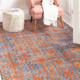 Orange & Blue Rug